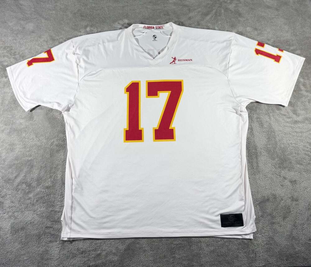 ProSphere Florida State Seminoles Ward 17 Football Jersey White 3XL